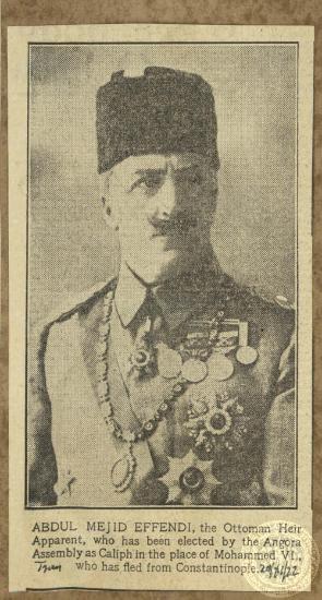 Abdul Mejid Effendi.