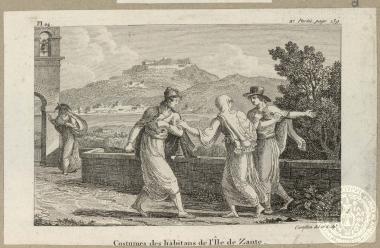 Costumes des habitants de l' Ile de Zante.