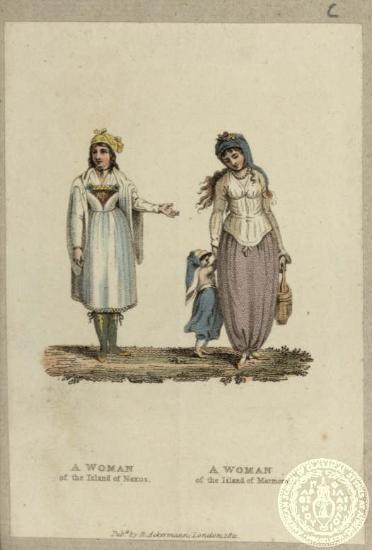 A woman of the island of Naxos. A woman of the island of Marmora.