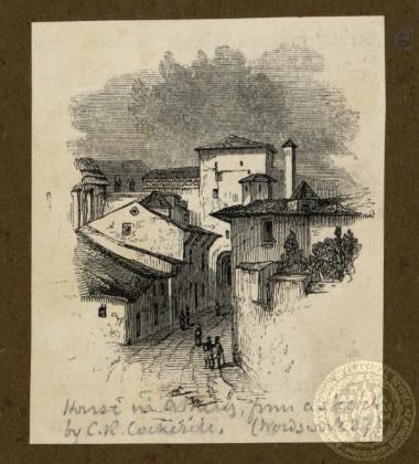 Homes in Athens, from a sketch by C.R. Cockerell
