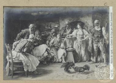 Combat de coqs, par P. Ivanovitch.
