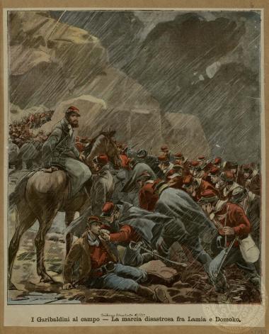 I Garibaldini al campo - La marcia disastrosa fra Lamia e Domoko