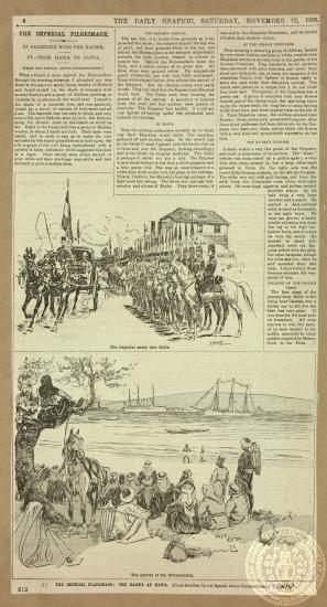 The imperial pilgrimage. In Palestine with the Kaiser.