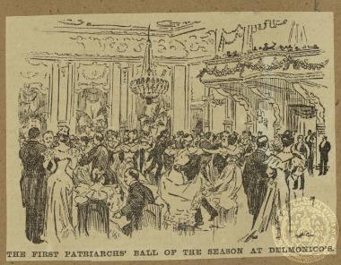 The First Patriarchs' Ball of the Season at Delmonico's.