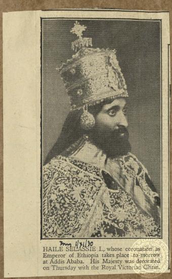 Haile Selassie.