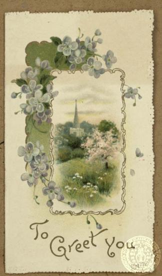 Ευχετήρια χριστουγεννιάτικη κάρτα από τον R. D. Fyers.