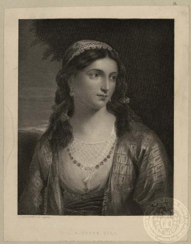 A greek girl from the picture in the Vernon Gallery.
