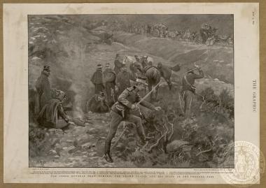 The Greek retreat from Domoko, The crown prince and his staff in the Phourka Pass.