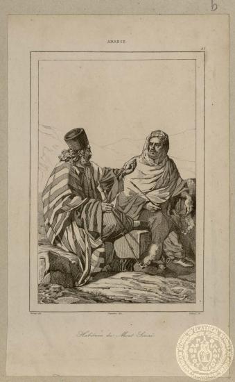 Arabie, Habitans du Mont Sinai.