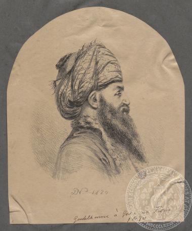 Απόκομμα με λιθογραφία Οθωμανού,1820