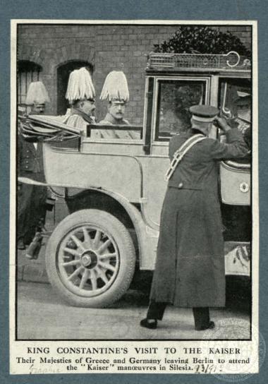 King Constantine's visit to the Kaiser