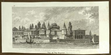 Vue de Top-Kapousi. (Porte du Cannon) Une des portes qui donne à la (...), même du serail (Constantinople).