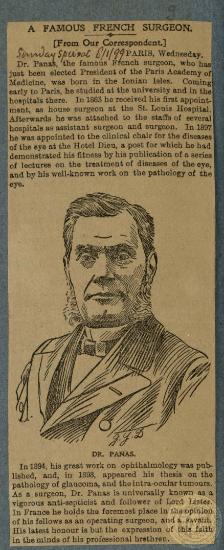 A famous french surgeon.