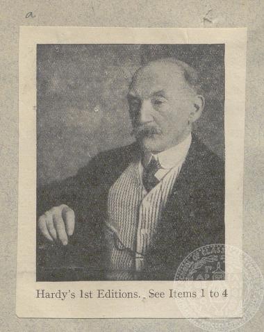 Φωτογραφία που απεικονίζει τον Thomas Hardy σε ώριμη ηλικία.