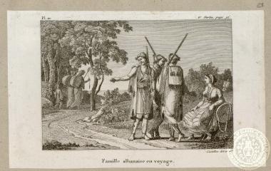 Famille albanaise en voyage.