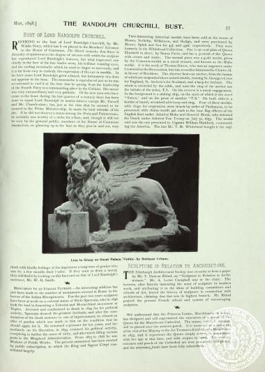 The Randolph Churchill Bust.