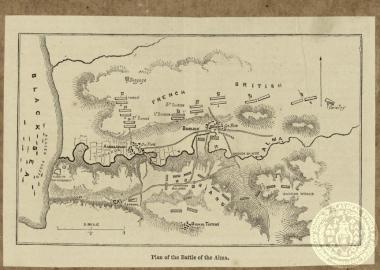 Plan of the Battle of Alma.