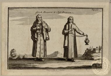 A Greek Deacon & Sub-Deacon.