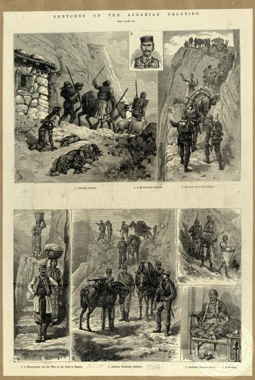Sketches on the albanian frontier.