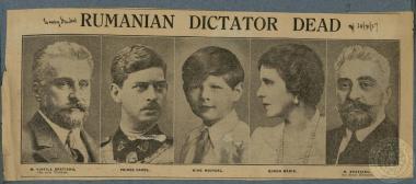 Rumanian dicator dead