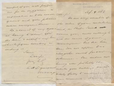 Απαντητική επιστολή του εκδότη της 