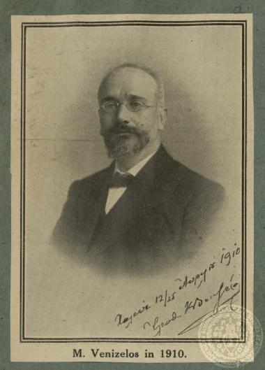 M. Venizelos in 1910.