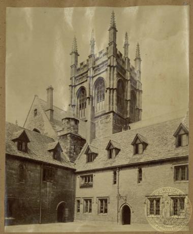 Ο πύργος του παρεκκλησίου του Merton College,το οποίο βρίσκεται στο κέντρο της Οξφόρδης.
