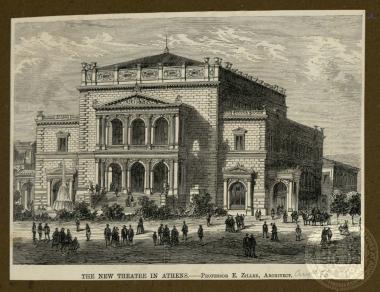 The New Theatre in Athens. - Professor E. Ziller, architect.