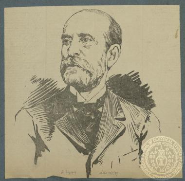 Προσωπογραφία του τραπεζίτη, πολιτικού και ευεργέτη Ανδρέα Συγγρού.