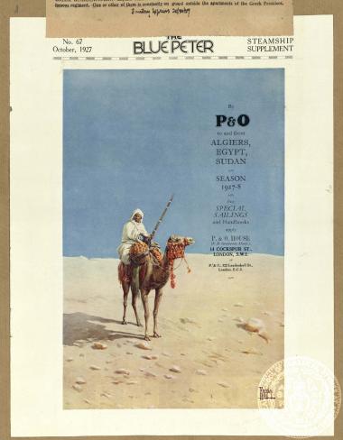 The Bluepeter. By P&O to and from Algiers, Egypt, Sudan.