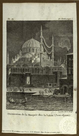 Illumination de la Mosquée dite la Validé* (Yeni-djami).
