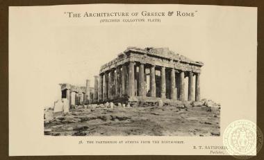 The Parthenon at Athens from the north-west.