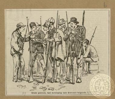 Greek patriots, fast developing into first - rate brigands.