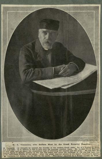 M. Venizelos who suffers most by the Greek royalist reaction.