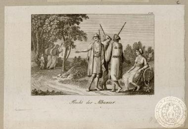 Tracht der Albanier.