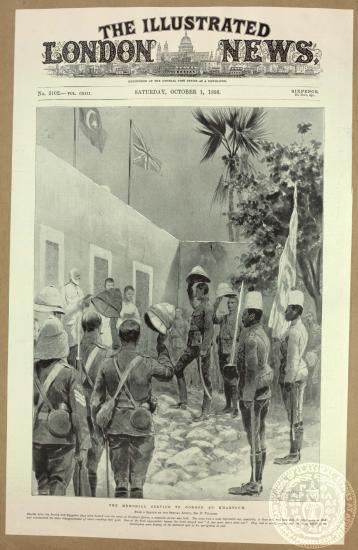 The memorial service to Gordon at Khartoum.