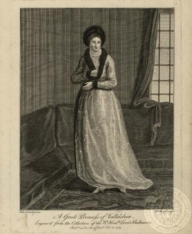 A Greek Princess of Vallachia.Engrav’d from the collection of the Rt. Hon/ble. Lord Baltimore.