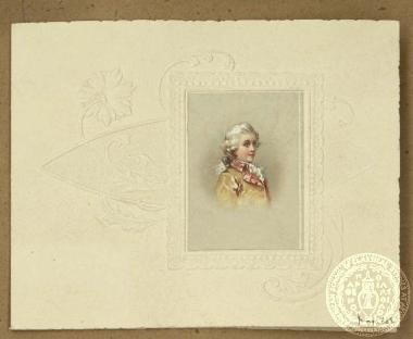 Ευχετήρια κάρτα για το έτος 1899, από τον Π. Γ. Ασπιώτη,