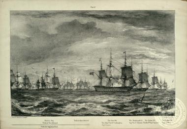 Ο βρετανικός στόλος πριν τη ναυμαχία του Ναυαρίνου που διεξήχθη στις 8/20 Οκτωβρίου 1827 μεταξύ των συμμαχικών ευρωπαϊκών δυνάμεων (Αγγλία, Γαλλία, Ρωσία) και του τουρκοαιγυπταικού στόλου.