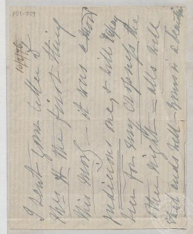 Επιστολή προς τον Ι. Γεννάδιο στο πλαίσιο αλληλογραφίας του σχετικά με αρθρογραφία του για την πολιτική και κοινωνική κατάσταση στην Ελλάδα, 10/02/1876