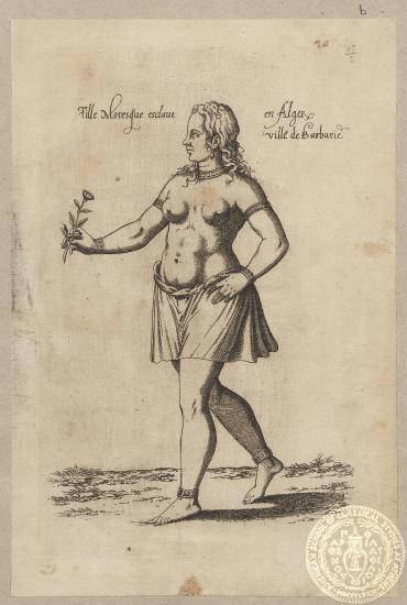 Fille Moresque esclave en Alger ville de Barbarie.
