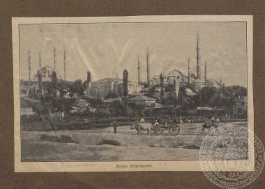 Φωτογραφία άποψης του τζαμιού Üç Şerefeli, εφημερίδα 