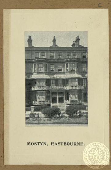Άποψη του ξενοδοχείου 'Mostyn', στο Eastbourne της Αγγλίας.