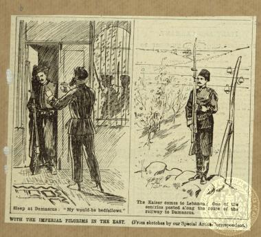 With the imperial pilgrims in the East.