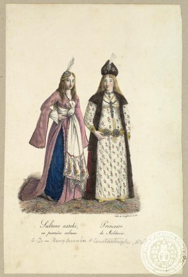 Sultane asseki, ou première sultane. Princess de Moldavie.