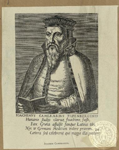 Ioachimvs Camerarivs Papenbergenis.