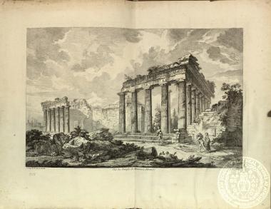 Vuё du Temple de Minerve à Athènes.