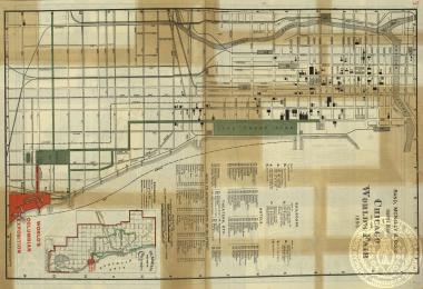 Rand, McNally & Co.'s/ Handy Map/ of/ Chicago/ and the/ World's Fair/ 1893.