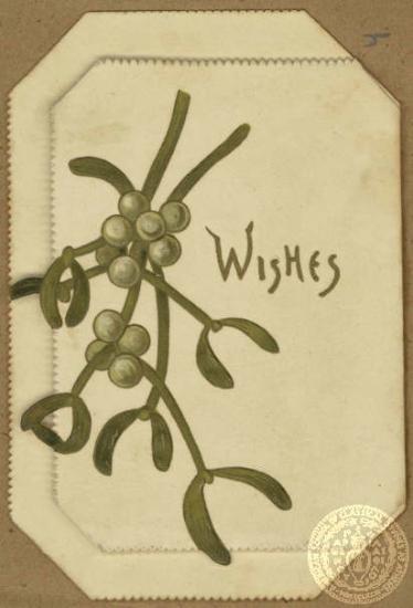 Κάρτα με ευχές για τα Χριστούγεννα και το Νέο Έτος.