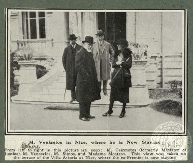Mr Venizelos in Nice, wher he is now staying